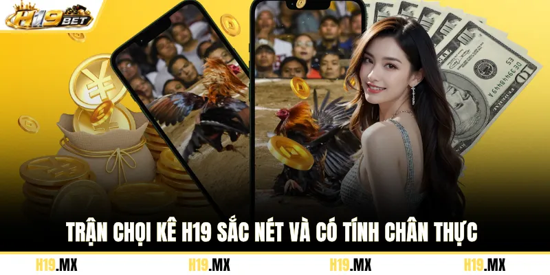 Trận chọi kê H19 sắc nét và có tính chân thực